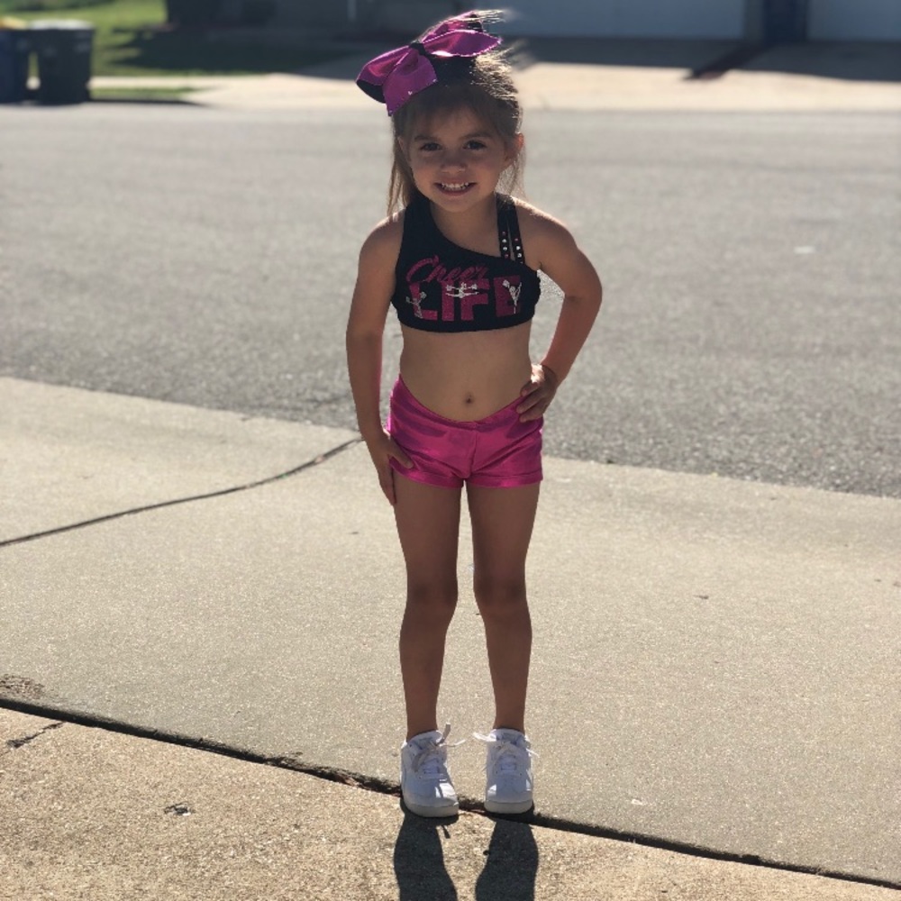 2 piece “cheer life” dance set 3t